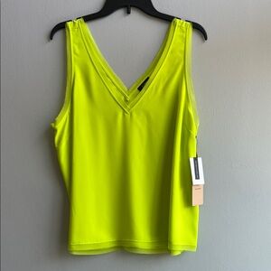 Halogen Neon Yellow Tank Top